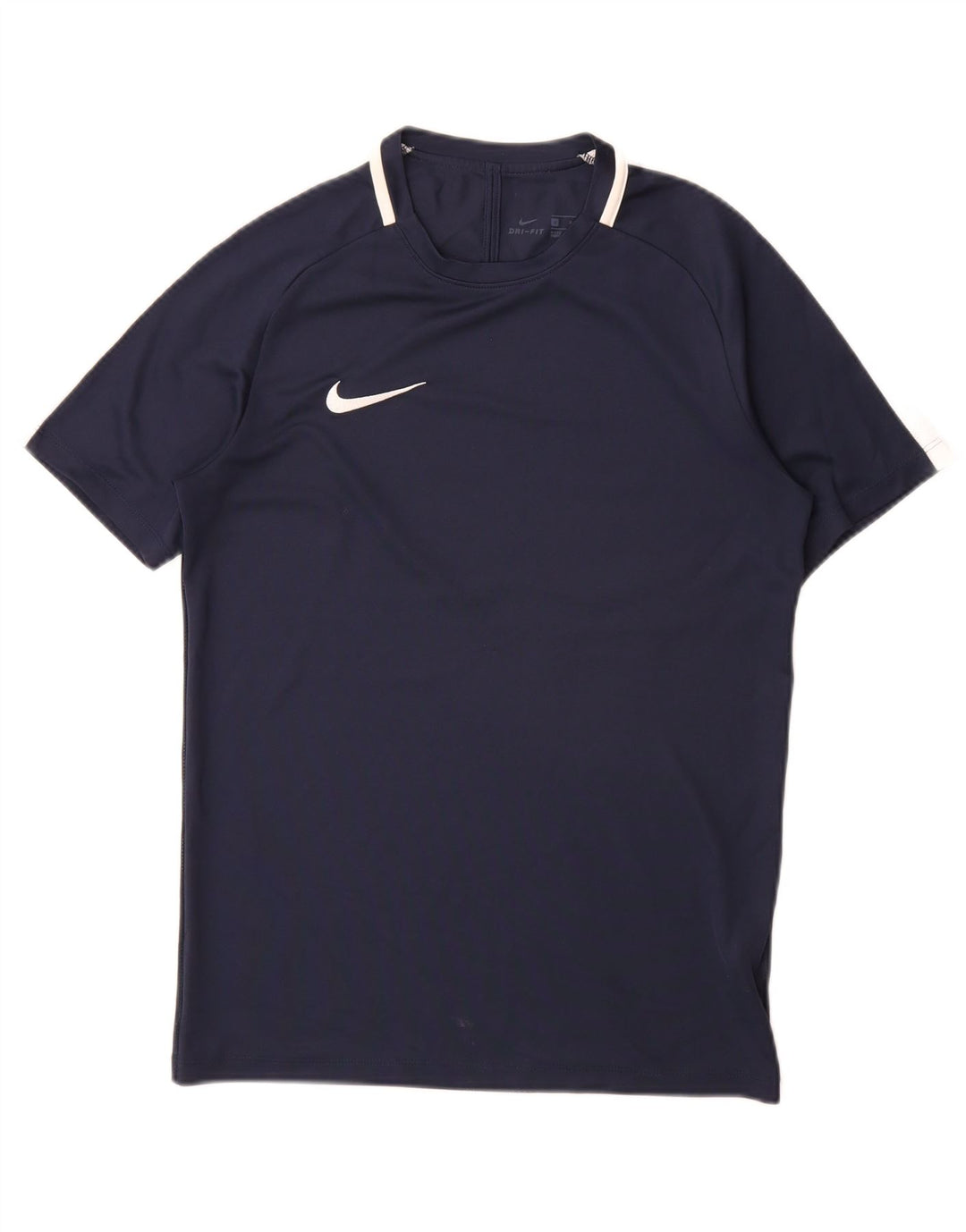 Nike herre Dri Fit T-shirt top lille marineblå polyester