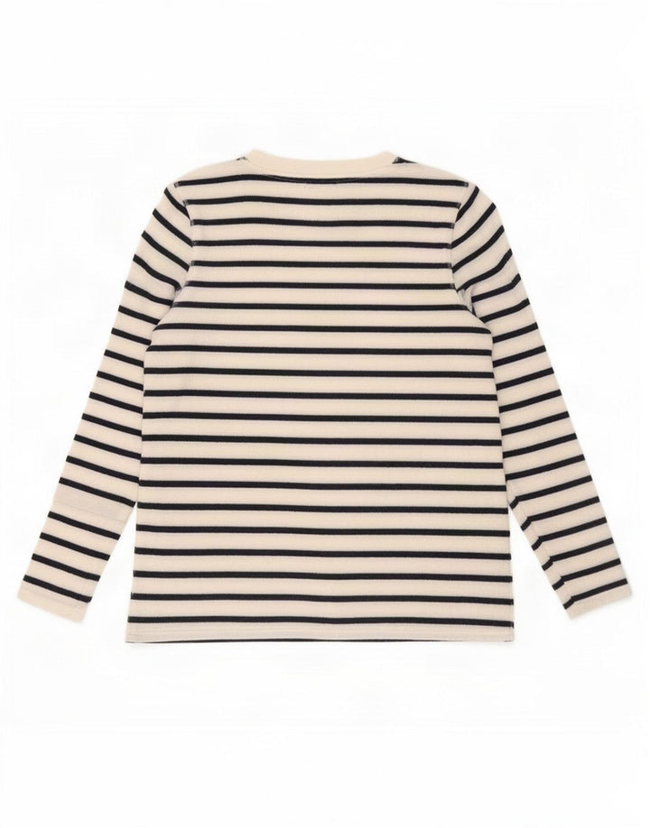 Marks & Spencer Dametop Langærmet UK 12 Mellem marineblå stribet