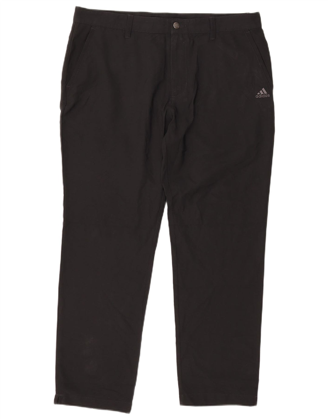 Adidas Herre Slim Chino Bukser W36 L30 Sort Polyester