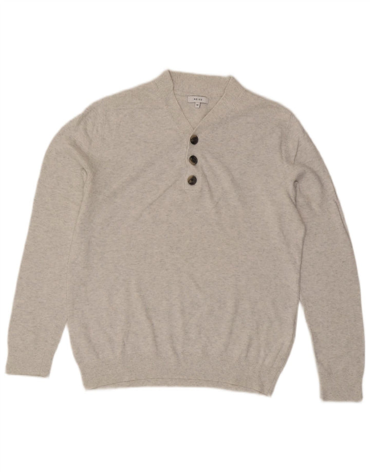 Reiss Herre V-hals sweater Medium Grey Flecked