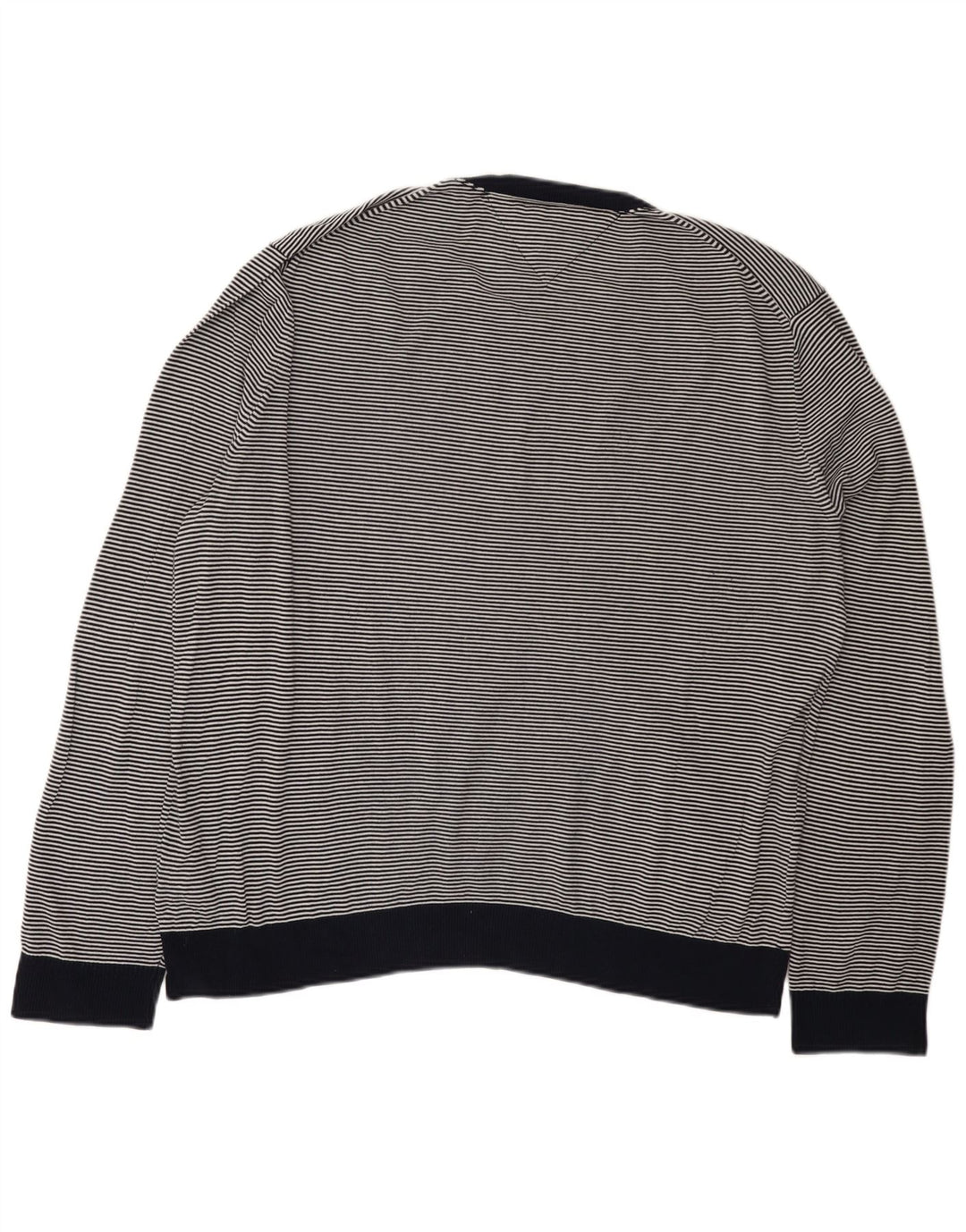 TOMMY HILFIGER Herre sweater med rund hals 2XL marineblå nålestribe