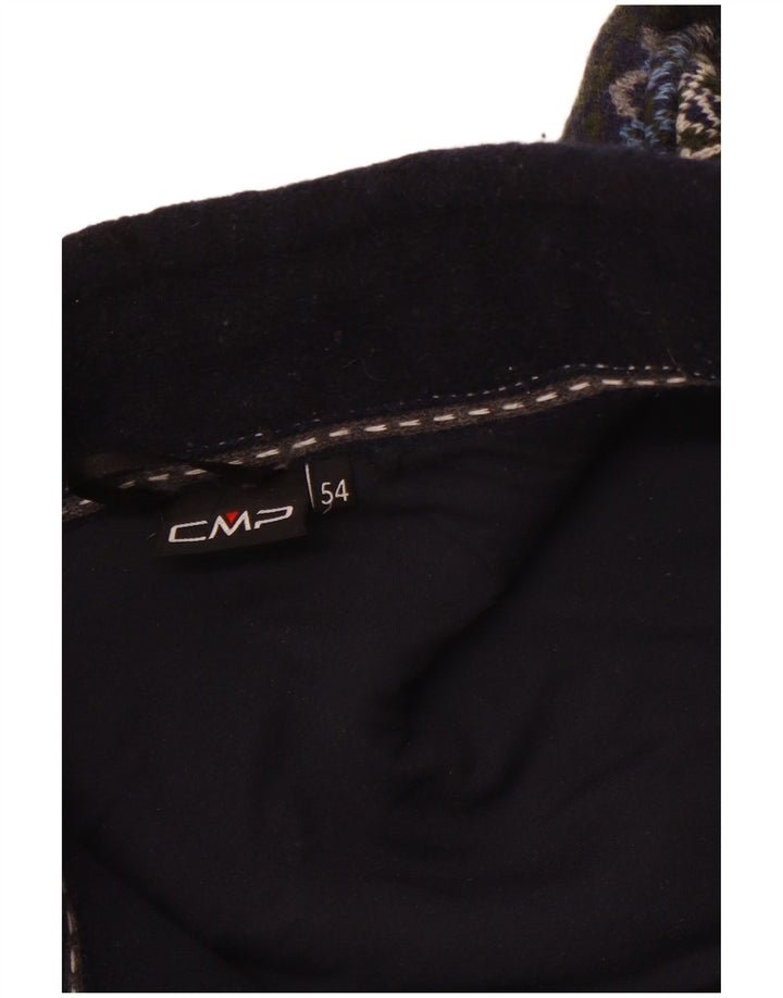 CMP Fleecejakke til mænd EU 54 2XL Blå Colourblock Polyester