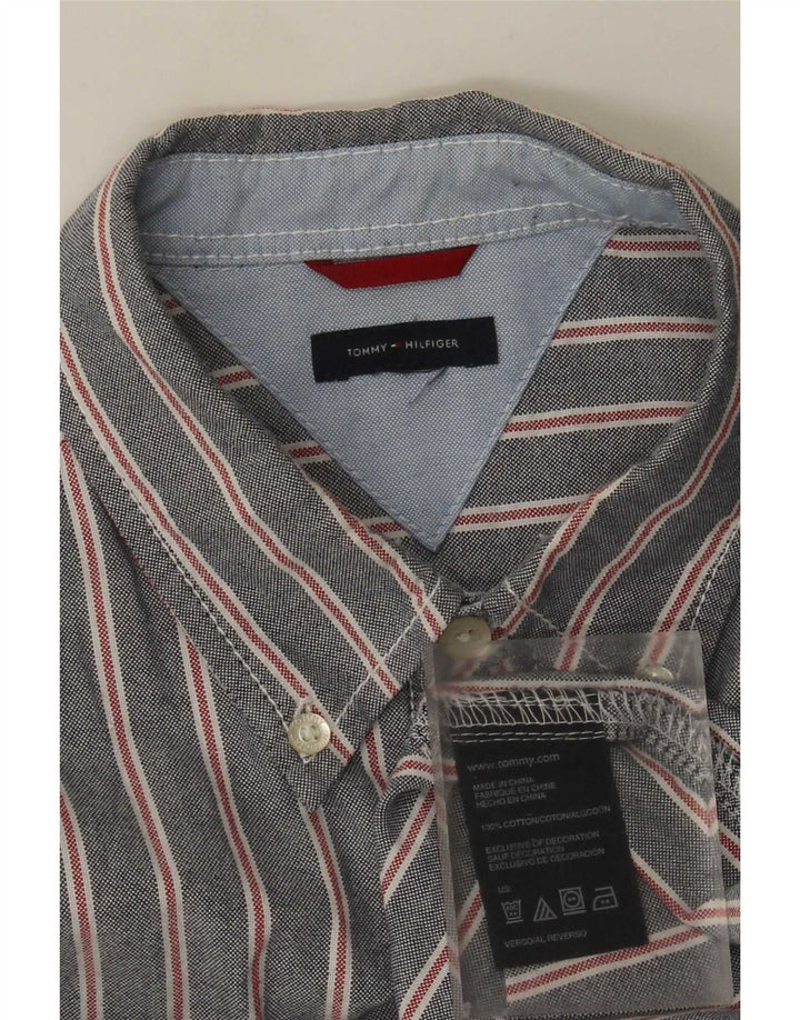 Tommy Hilfiger Herreskjorte Medium Grey Pinstripe Bomuld