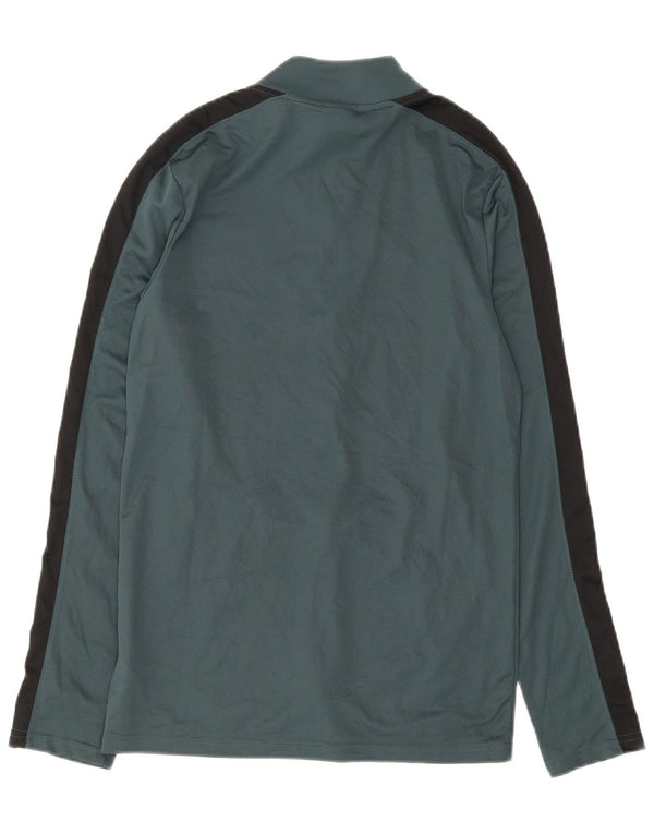 Nike Herre Dri Fit Slim træningsdragt Topjakke UK 10 Small Green Colourblock