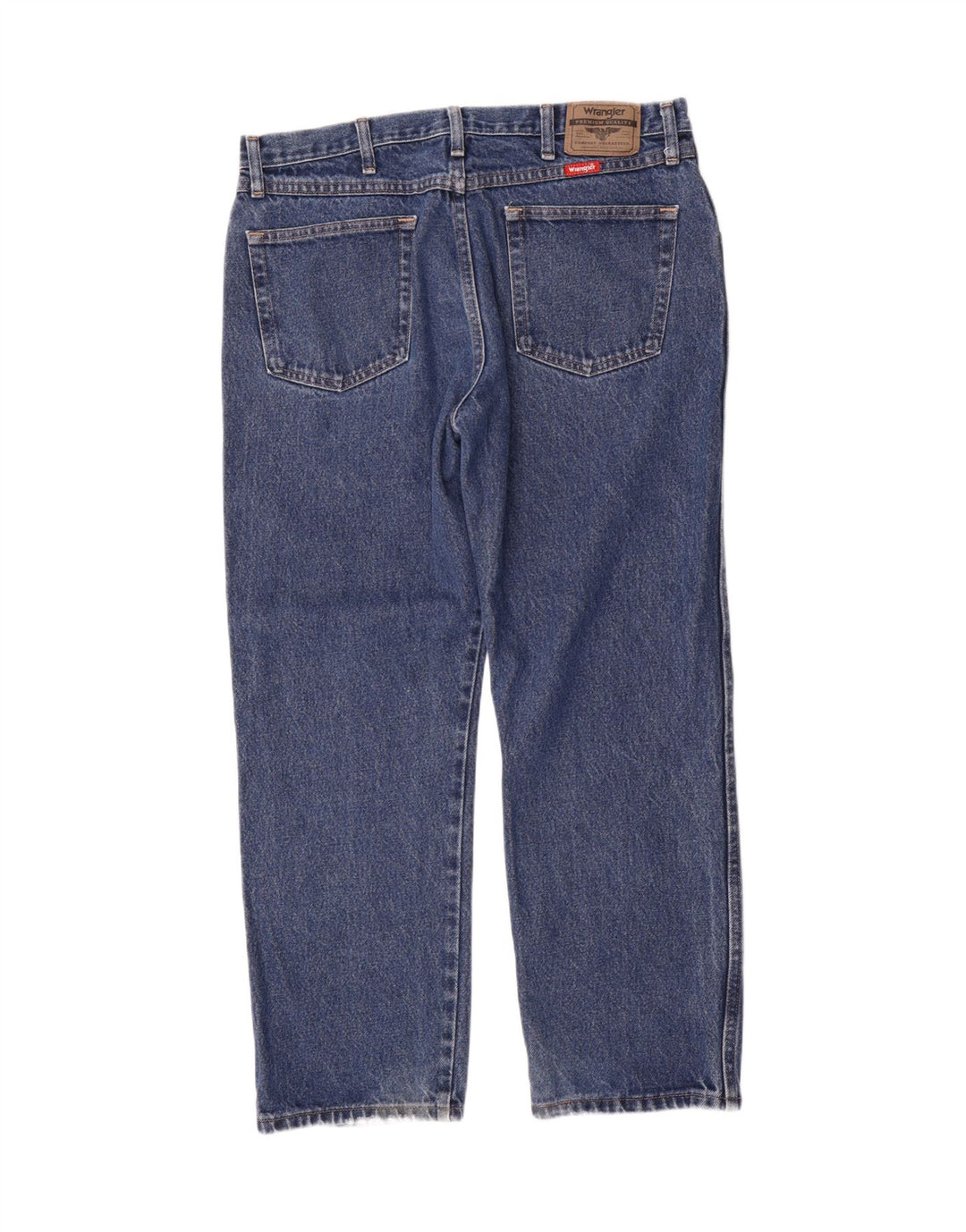 Wrangler Herre Regular Fit Straight Jeans W36 L29 Blå Bomuld