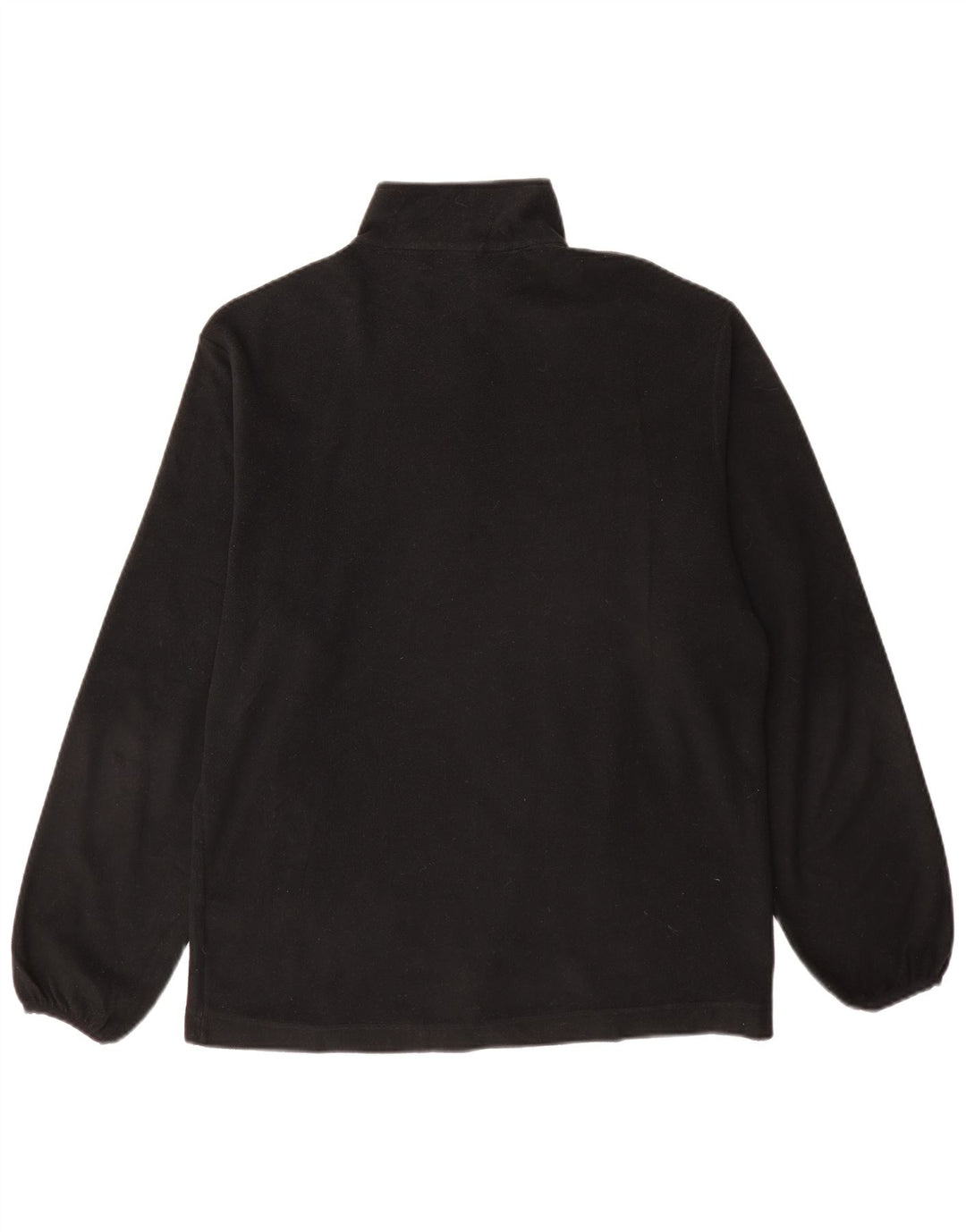 FILA Mens Zip Neck Fleece Jumper XL Black Polyester