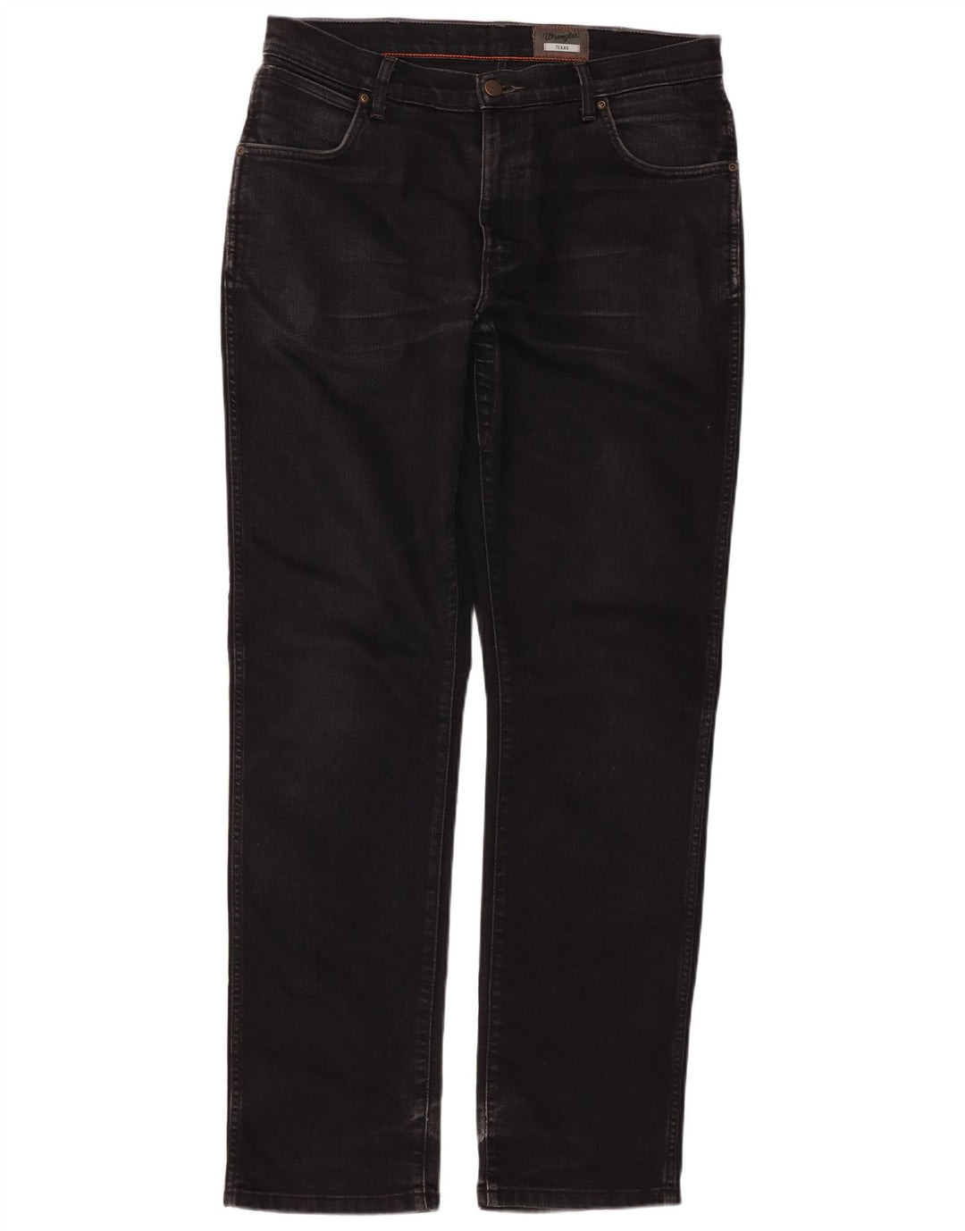 Wrangler Herre Texas Stretch Straight Jeans W36 L34 Sort Bomuld
