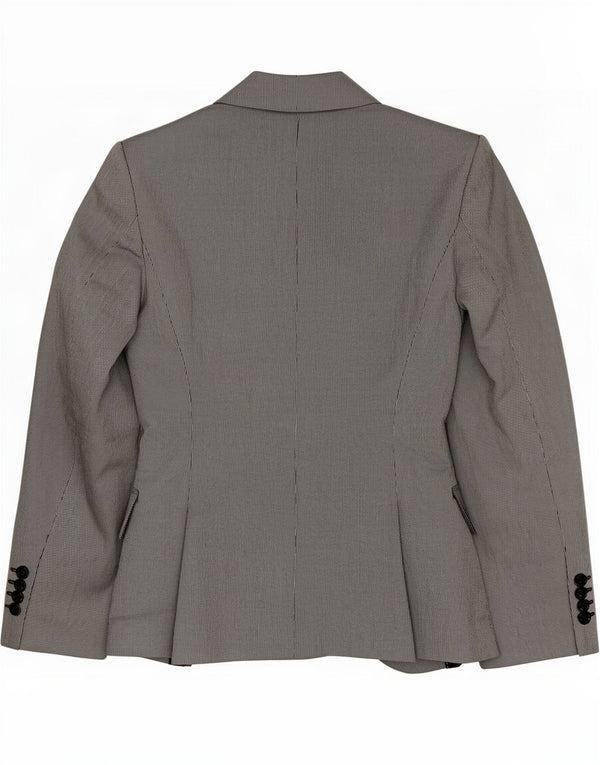 Zara Dame 1 Knap Blazer Jacket UK 12 Medium Grey Acetate