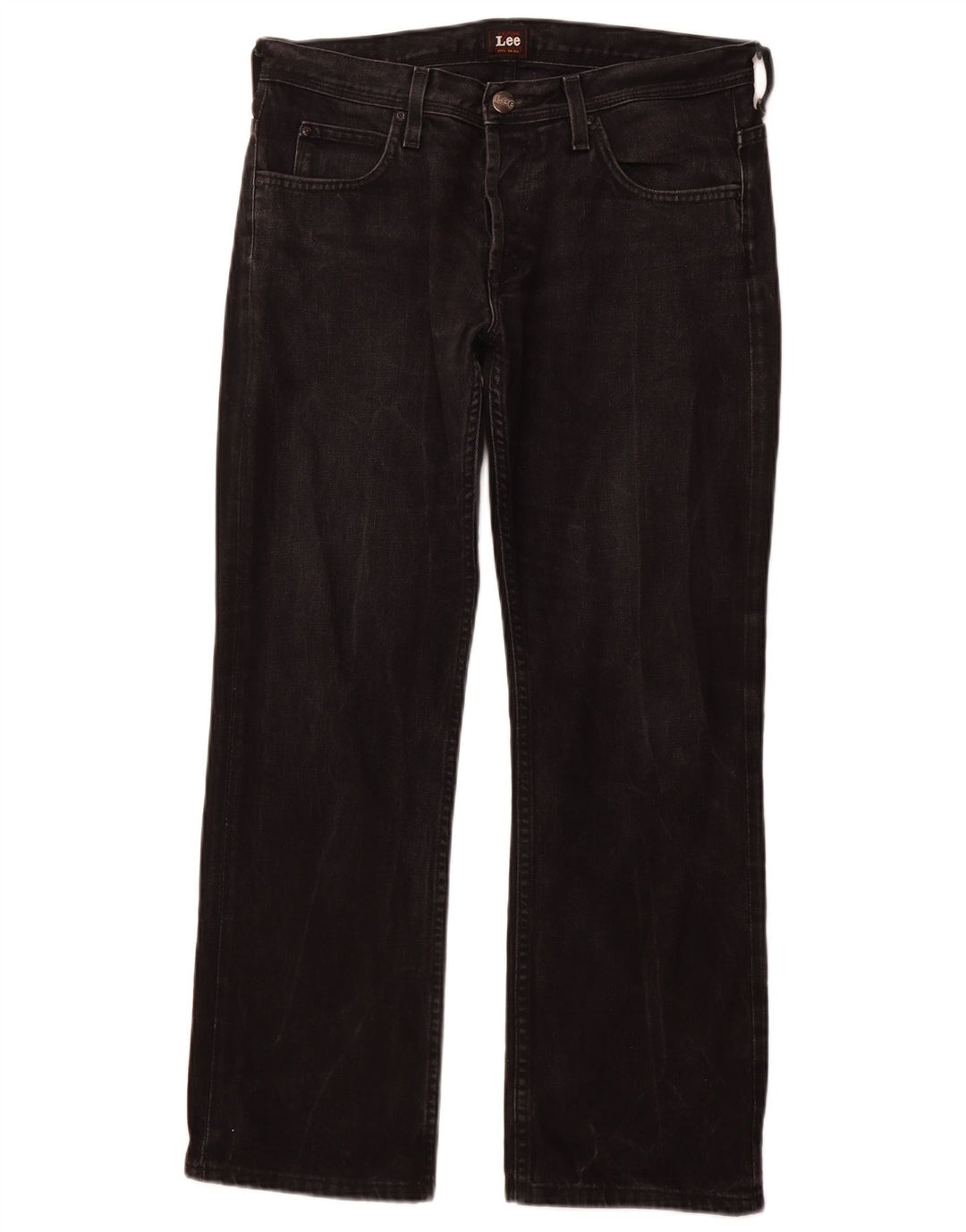 LEE Herre Knox Straight Jeans W33 L28 Sort Bomuld