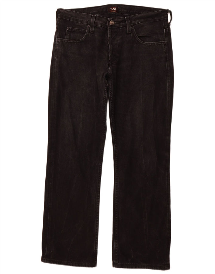 LEE Herre Knox Straight Jeans W33 L28 Sort Bomuld