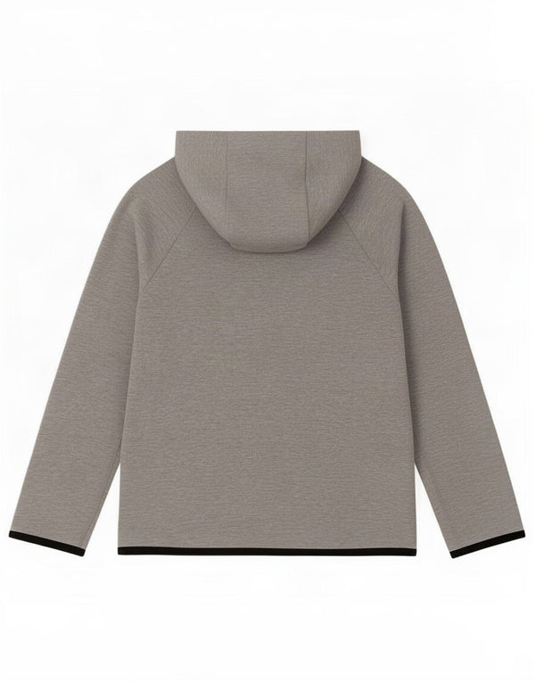 Nike Boys Regular Fit Hættetrøje med lynlås 10-11 år Medium Grå Bomuld