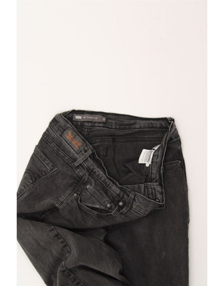 LEVI'S Womens 505 Straight Jeans US 12 Large W32 L28 Grey Cotton Vintage Levi's and Second-Hand Levi's from Messina Hembry 
