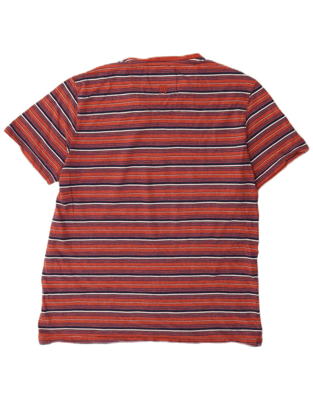 Fat Face Herre T-Shirt Top Stor rødstribet bomuld