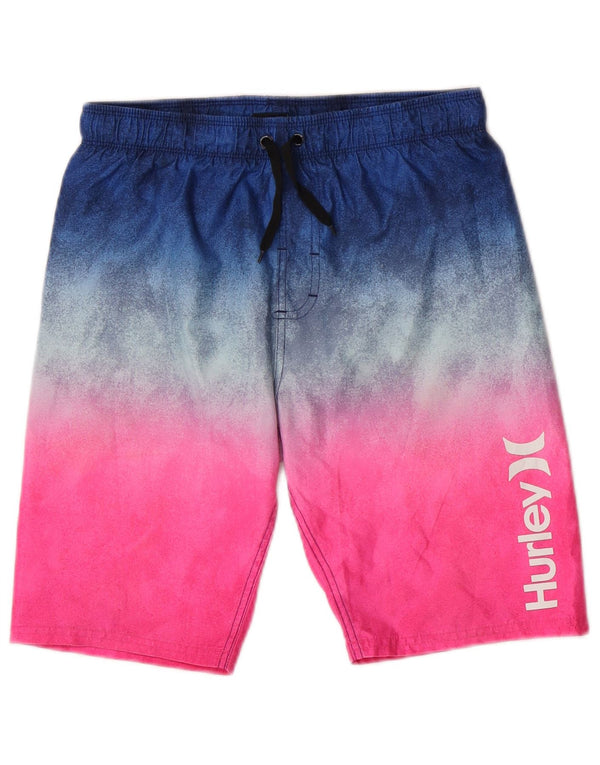 Hurley Boys svømmeshorts 12-13 år Large Pink Colourblock Polyester