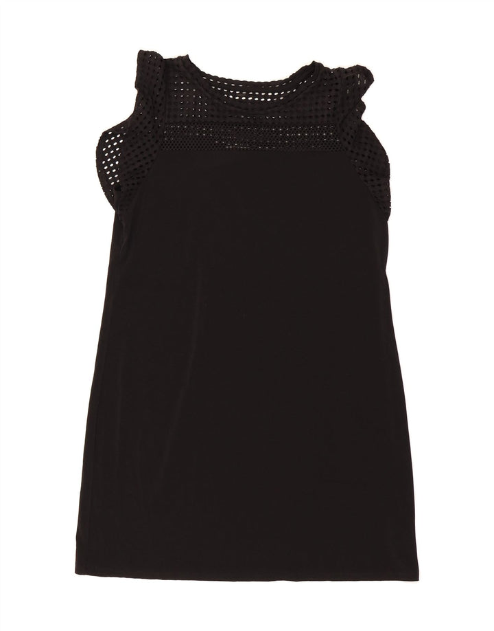 MICHAEL KORS Womens Sleeveless Bodycon Dress UK 16 Large Black Polyester Vintage Michael Kors and Second-Hand Michael Kors from Messina Hembry 