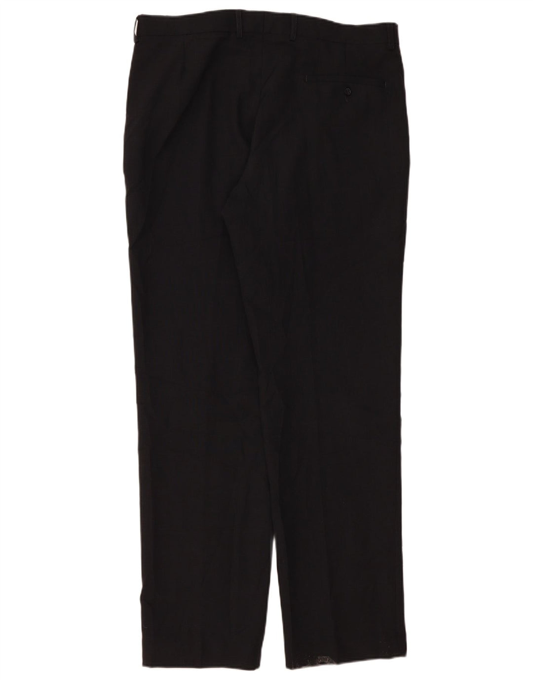 Marks & Spencer Straight Suit bukser til mænd W36 L33 sort polyester