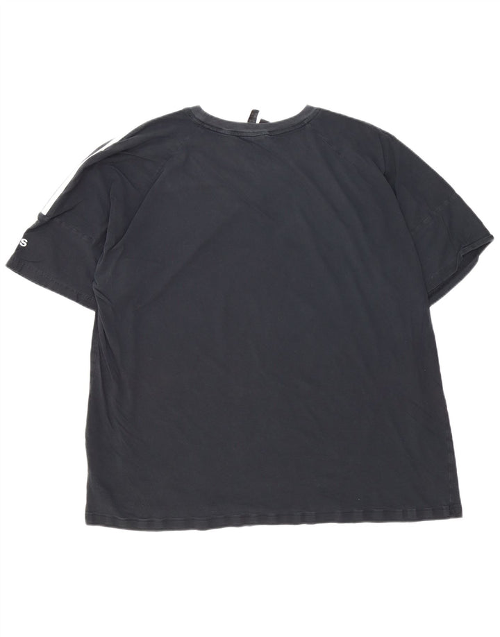 Adidas Herre T-Shirt Top 2XL Sort Bomuld