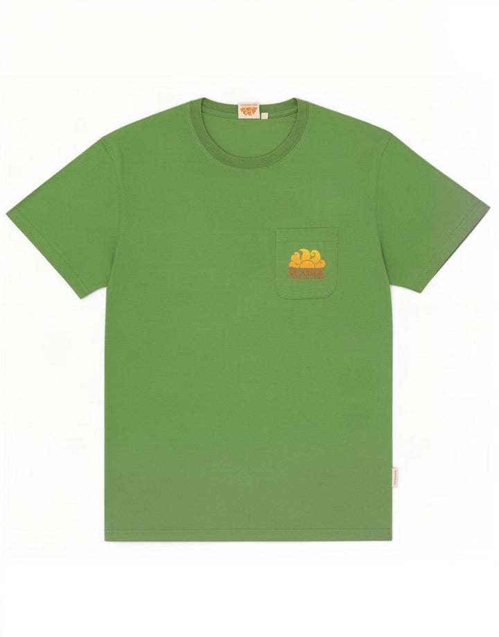 Sundek Herre Grafisk T-Shirt Top Medium Grøn