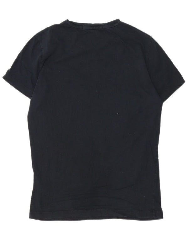 Calvin Klein Jeans Herre grafisk T-shirt Top Lille sort bomuld