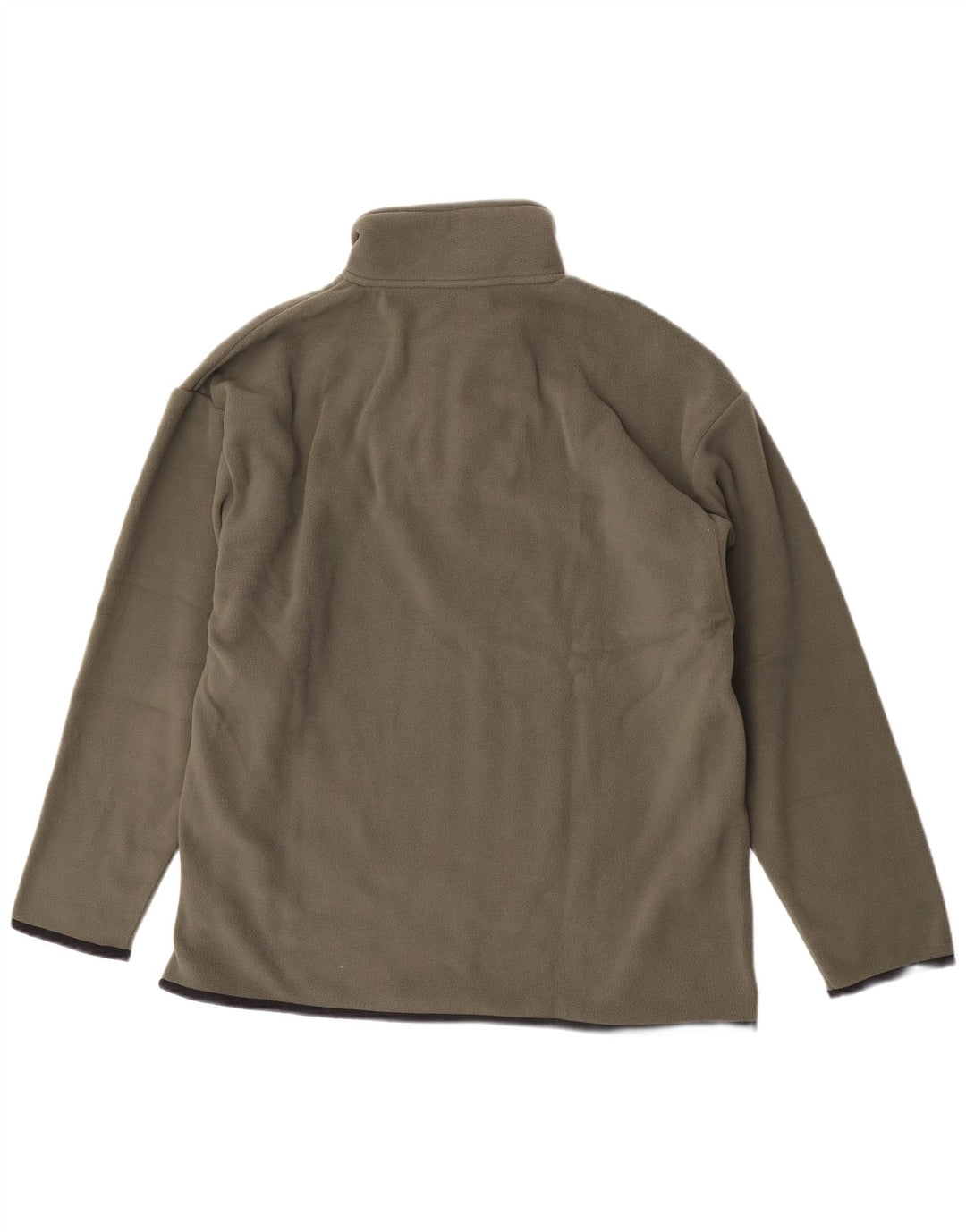 Reebok herre lynlås hals fleece jumper stor kaki polyester