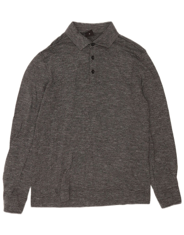Hugo Boss Herre Regular Fit Rugby Polo Shirt Medium Grey Flecked