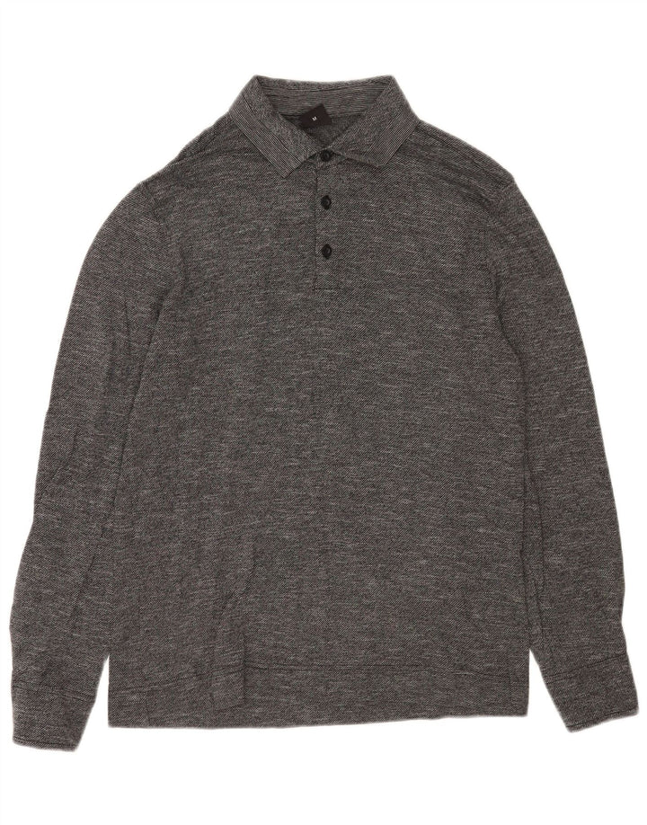 Hugo Boss Herre Regular Fit Rugby Polo Shirt Medium Grey Flecked