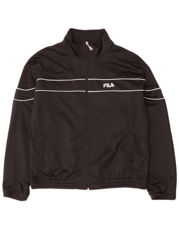 Fila Træningsdragt til mænd Topjakke Medium Sort Polyester
