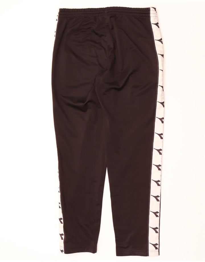 Diadora Herre grafiske træningsdragt bukser Large Black Colourblock Polyester