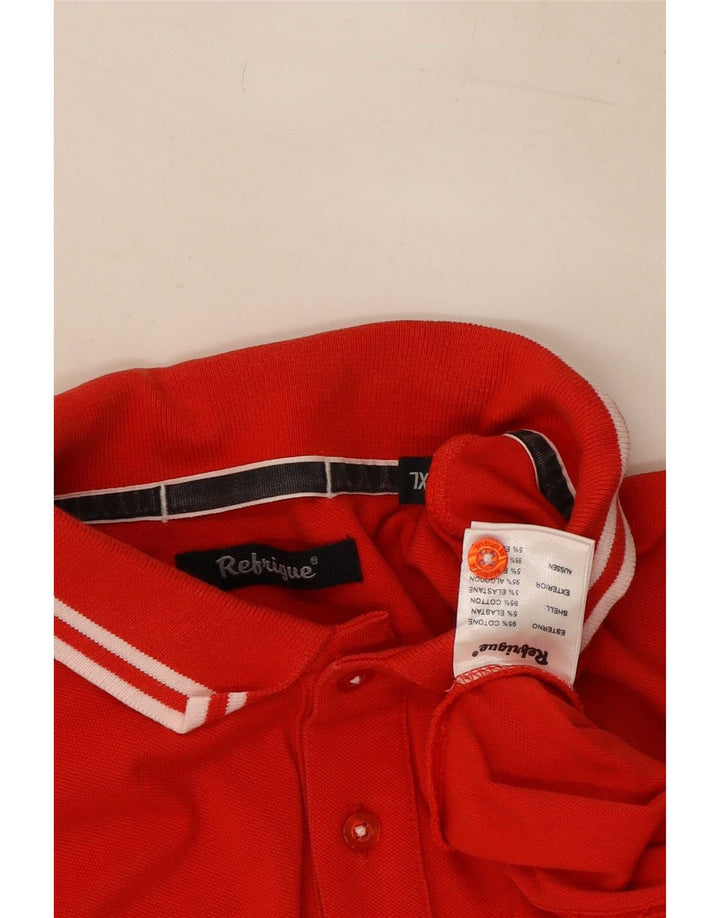Refrigue herre poloshirt XL rød bomuld