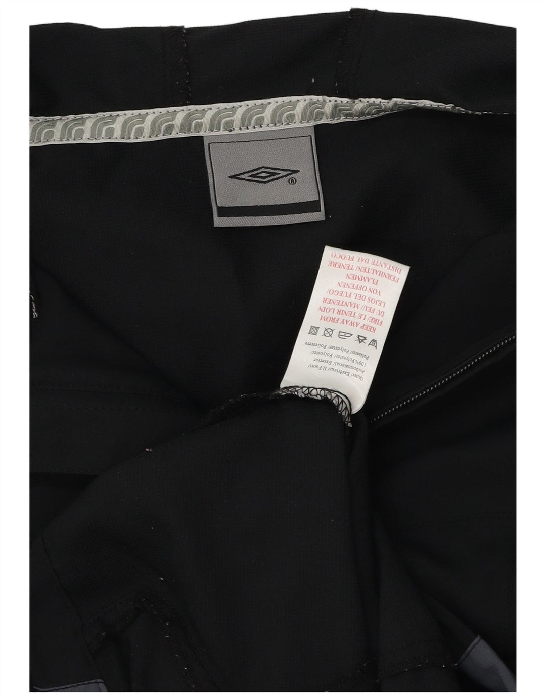 UMBRO Regnjakke med hætte til kvinder UK 14 Medium Sort Colourblock Polyester