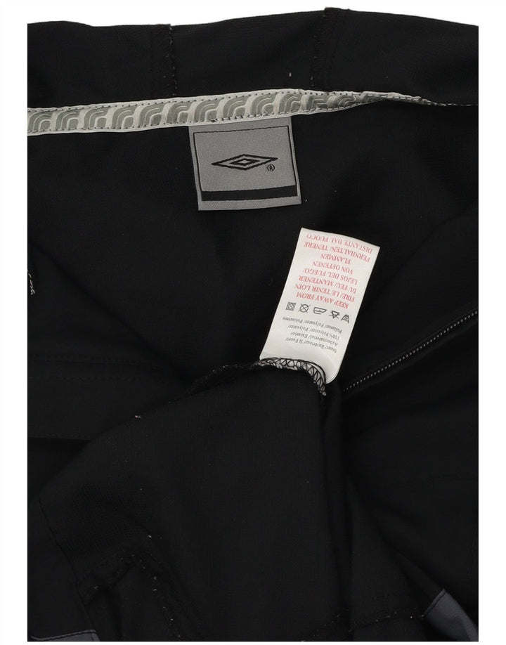 UMBRO Regnjakke med hætte til kvinder UK 14 Medium Sort Colourblock Polyester