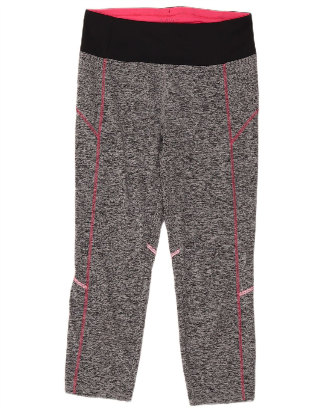 MARKS & SPENCER Capri Leggings til kvinder UK 10 Small Grey Colourblock