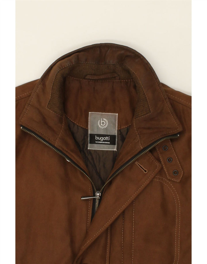 BUGATTI Mens Bomber Jacket UK 36 Small Brown Polyester Vintage Bugatti and Second-Hand Bugatti from Messina Hembry 