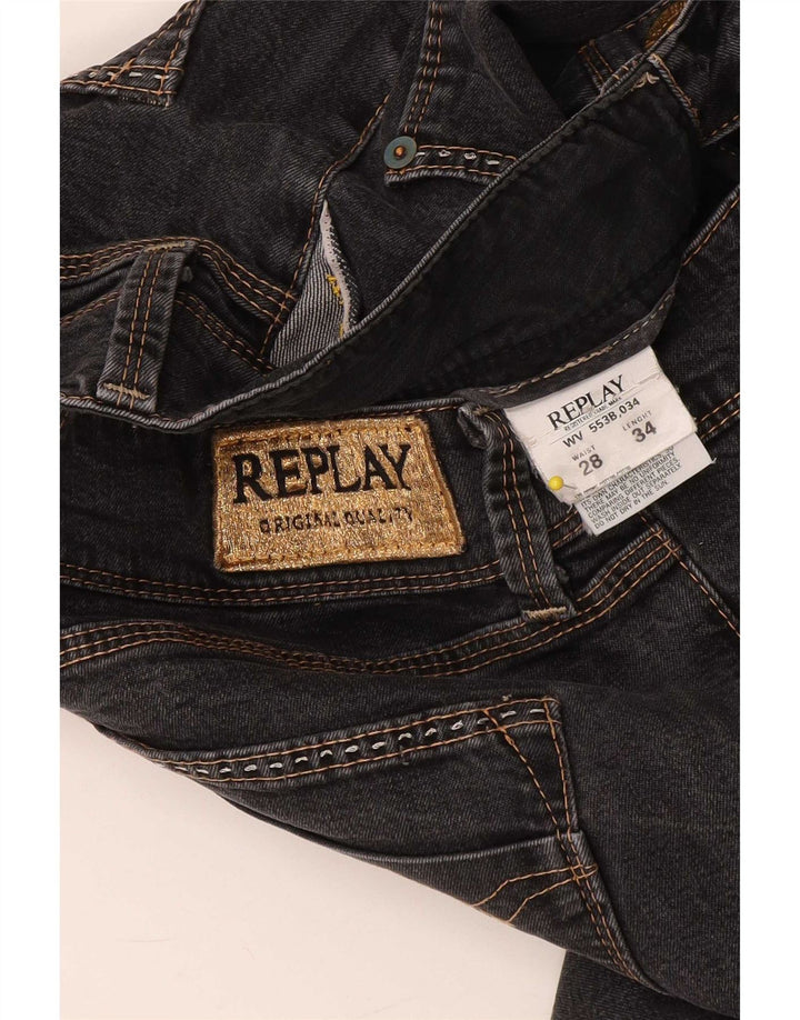 Replay Herre Slim Jeans W28 L34 Grå Bomuld