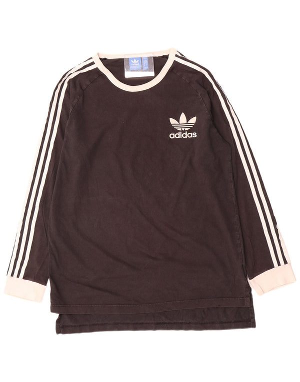 Adidas Herre Top Langærmet Stor Sort Colourblock Bomuld
