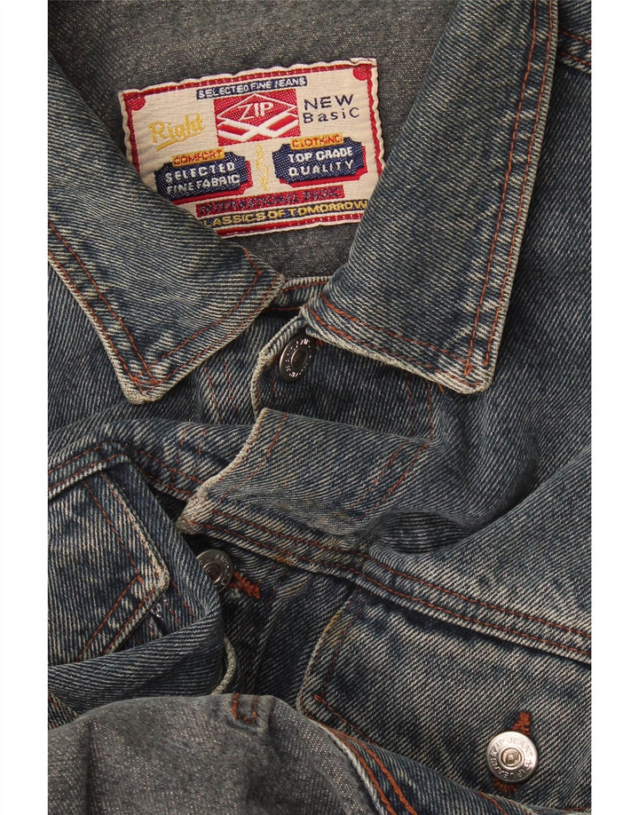 Lynlås Herre denimjakke UK 40 Large Blue