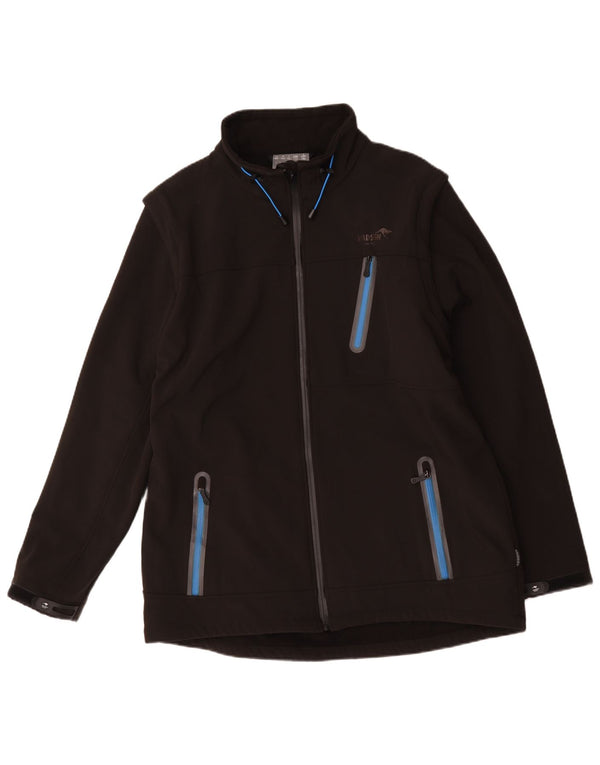 Roadsign Herre Windbreaker Jacket UK 46 3XL Sort Polyester