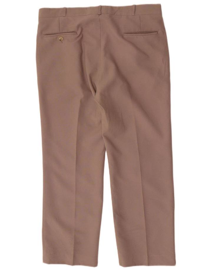 Farah Herre Pegged Suit Bukser W36 L28 Brun Polyester