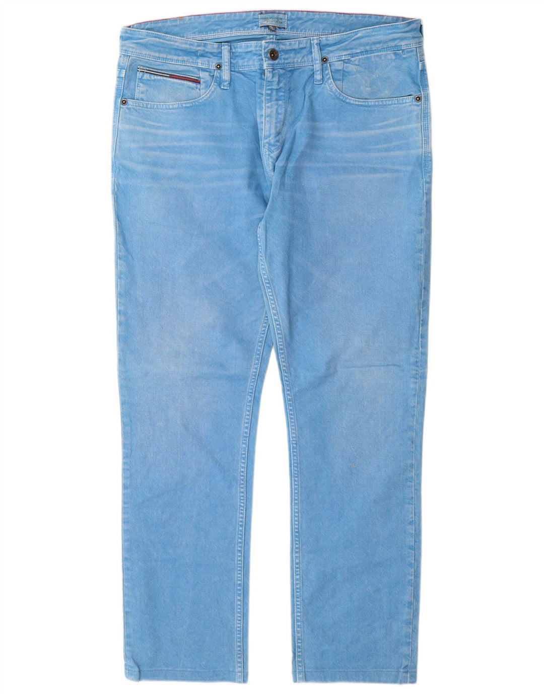 Tommy Hilfiger Herre Straight Jeans W36 L30 Blå Bomuld