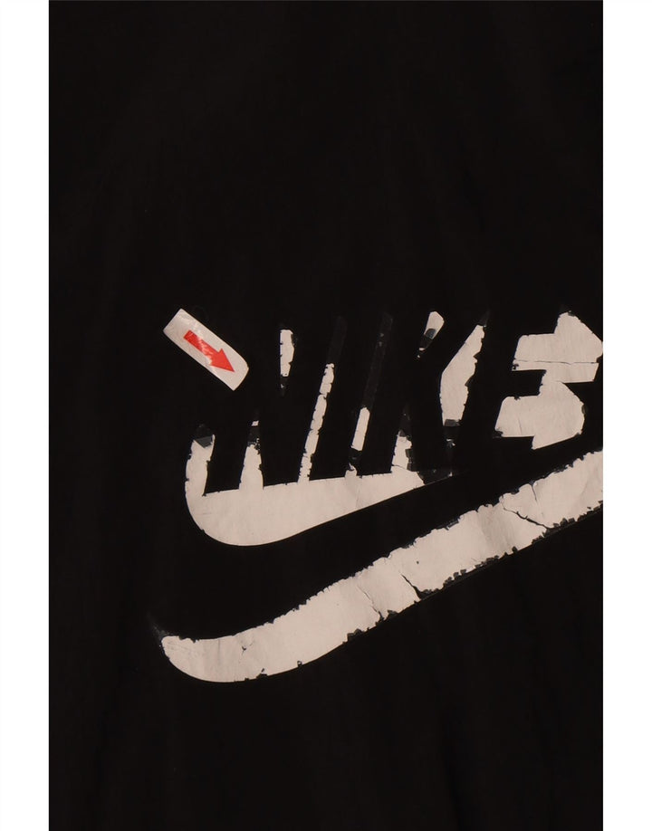 Nike drenge grafisk pullover træningsdragt topjakke 13-14 år XL sort nylon