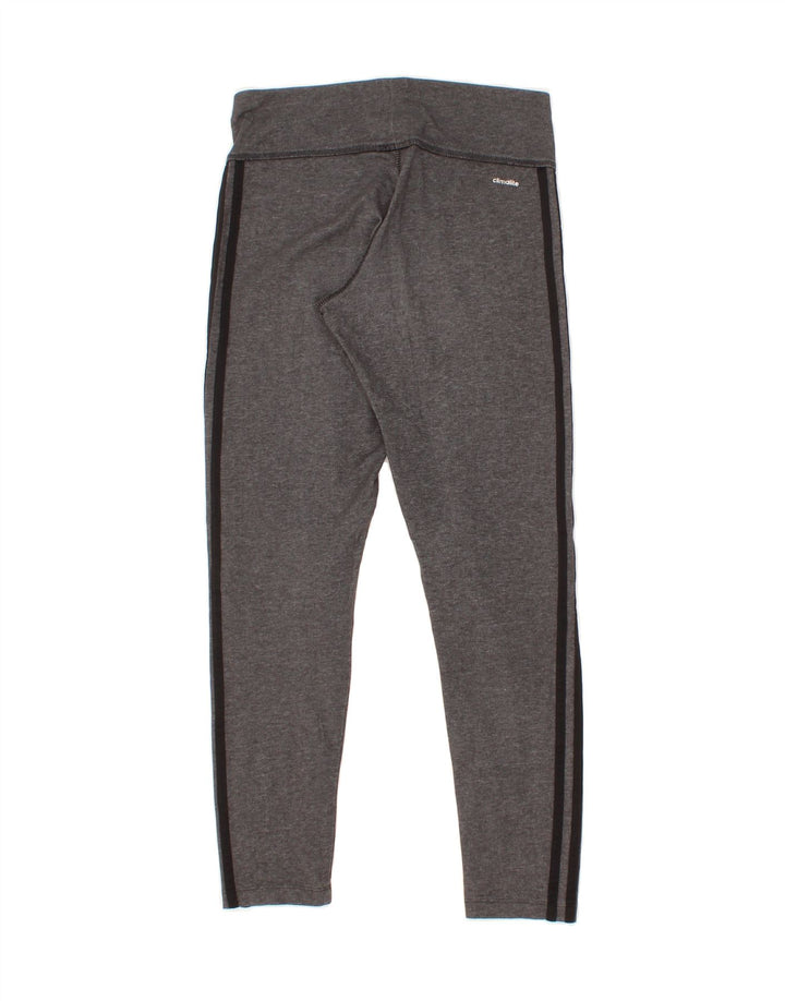 ADIDAS Womens Leggings UK 8/10 Small  Grey Vintage Adidas and Second-Hand Adidas from Messina Hembry 