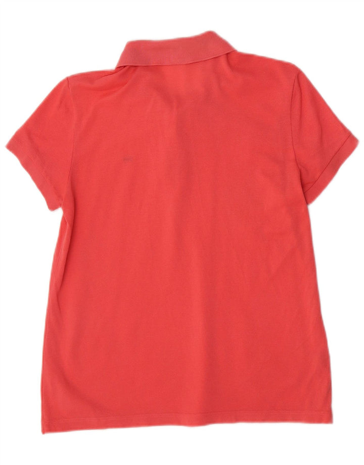 Lacoste Womens Regular Polo Shirt Størrelse 42 Large Pink Bomuld