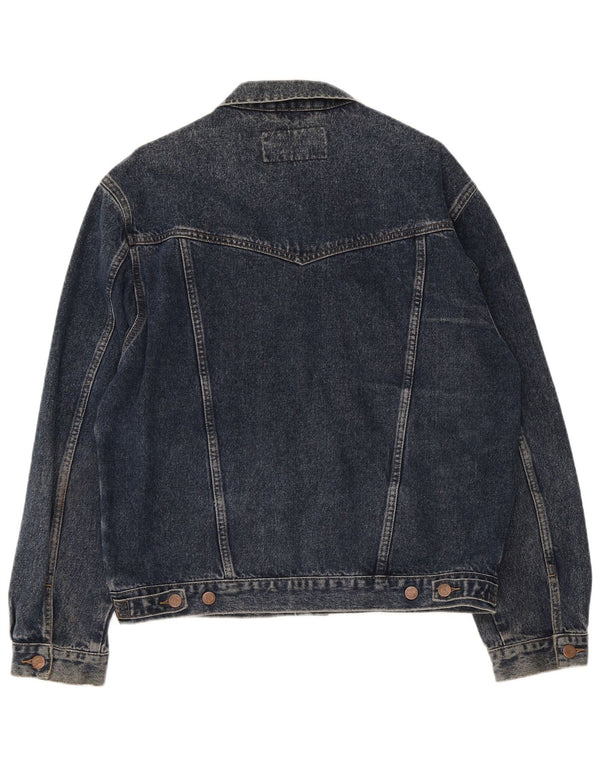 Wrangler Herre denimjakke UK 40 Stor marineblå bomuld