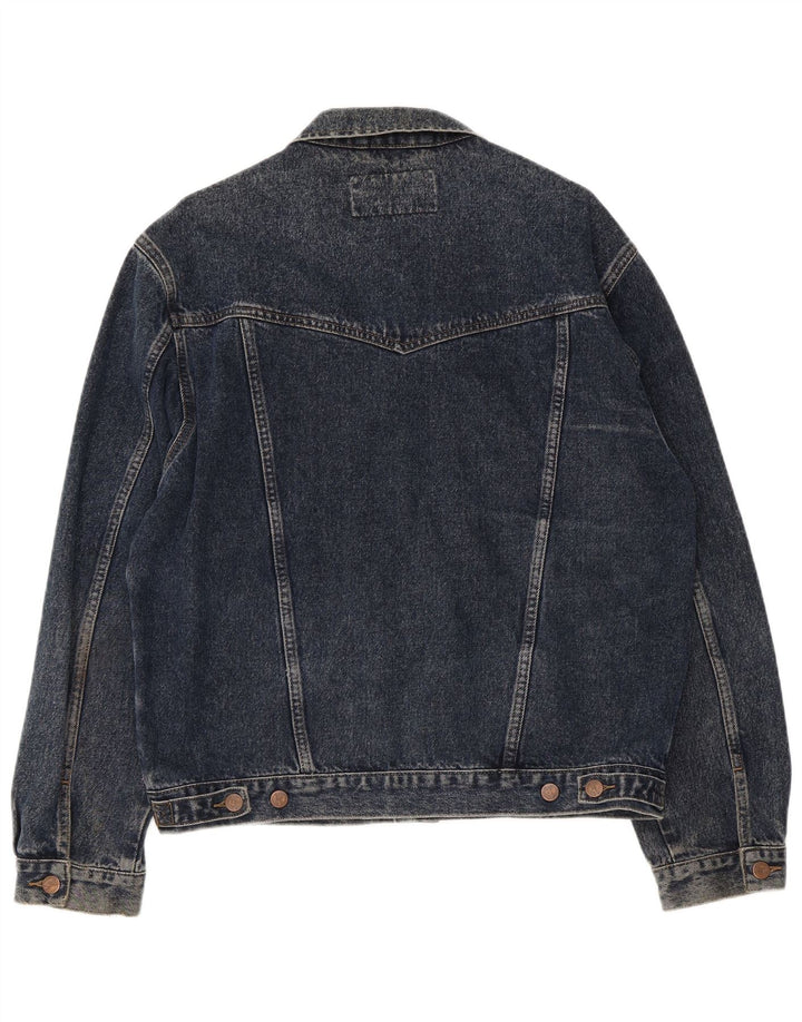 Wrangler Herre denimjakke UK 40 Stor marineblå bomuld