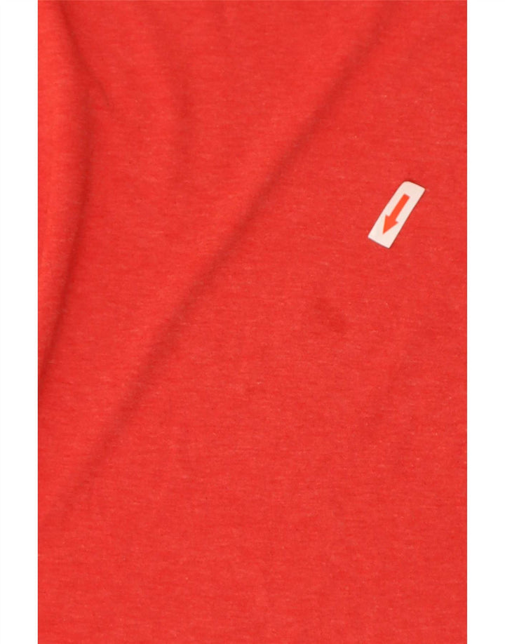 Adidas Kortærmet Regular T-Shirt Top Lille Rød Polyester til mænd