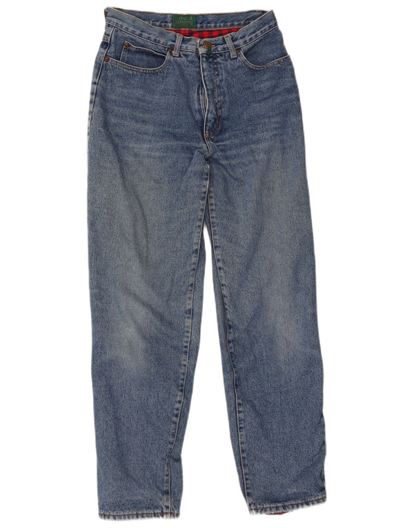 Bedste firma-koniske jeans til kvinder W28 L30 Blå