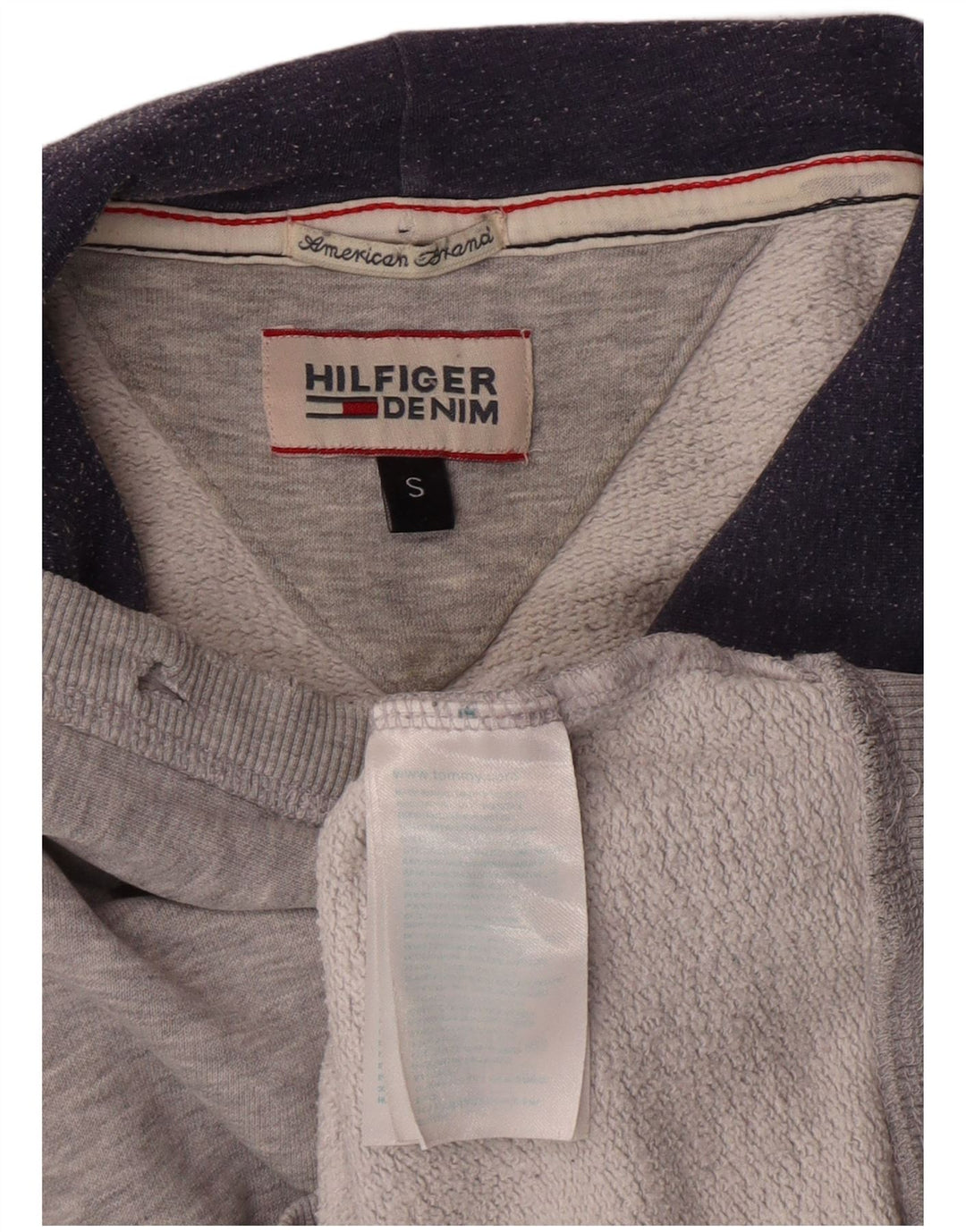 TOMMY HILFIGER Hættetrøje til mænd, lille grå bomuld