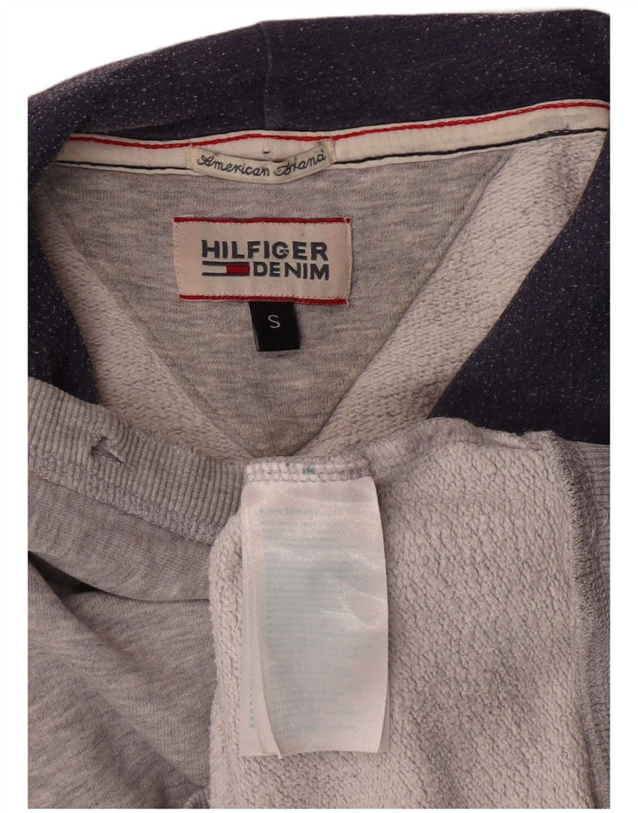 TOMMY HILFIGER Hættetrøje til mænd, lille grå bomuld