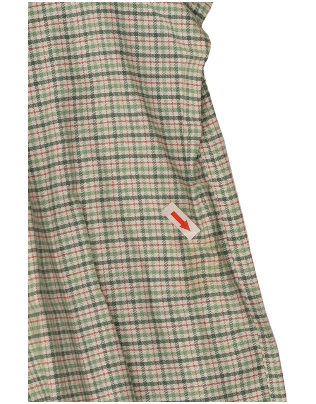 Eddie Bauer Herre høj Relaxed Fit Flanellskjorte XL Grøn ternet bomuld