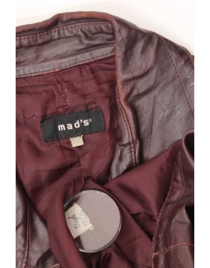 Vintage herre læderjakke UK 42 XL Burgundy